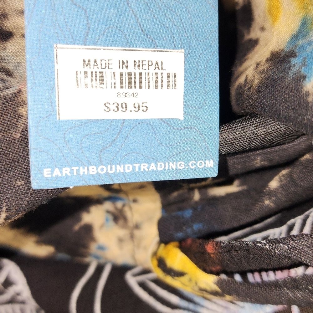 Illustrated Mushroom Tie Dye Backpack bought from Earthbound Trading Company NWT - Picture 5 of 9